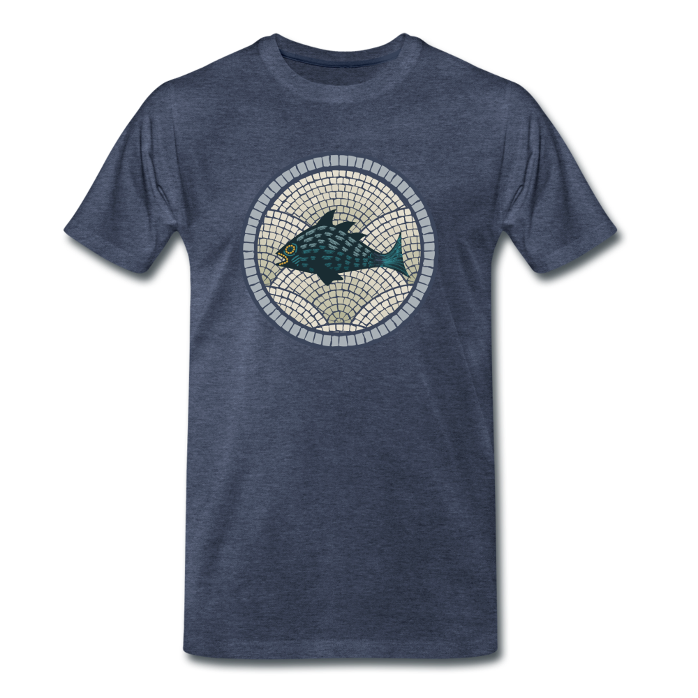 Männer Premium T-Shirt - Meeresmosaik - Hinter dem Mond