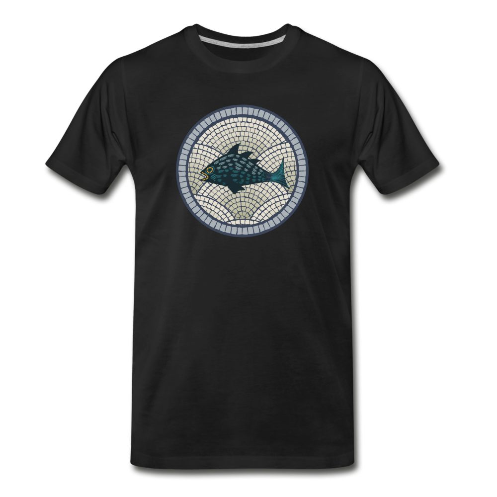Männer Premium Bio T-Shirt "Meeresmosaik" - Hinter dem Mond