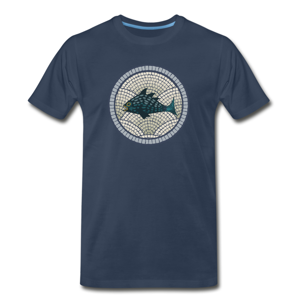 Männer Premium Bio T-Shirt "Meeresmosaik" - Hinter dem Mond