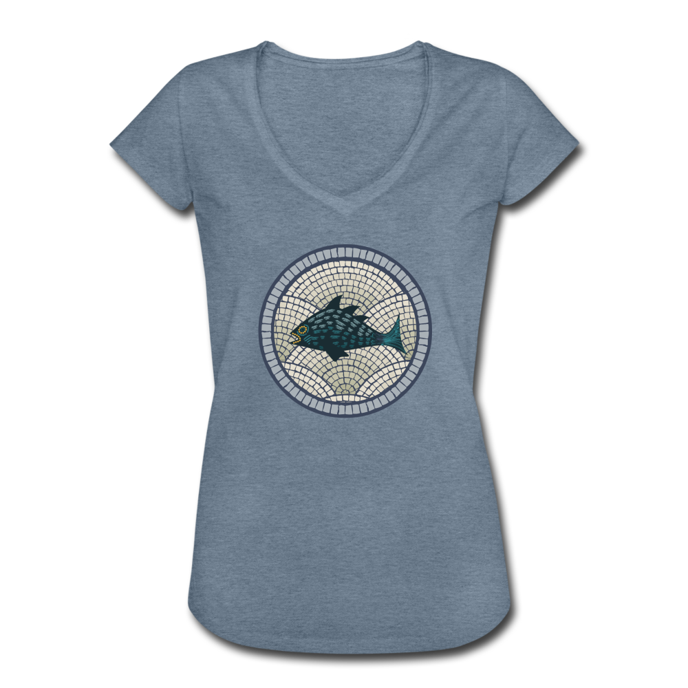 Frauen Vintage T-Shirt "Meeresmosaik" - Hinter dem Mond