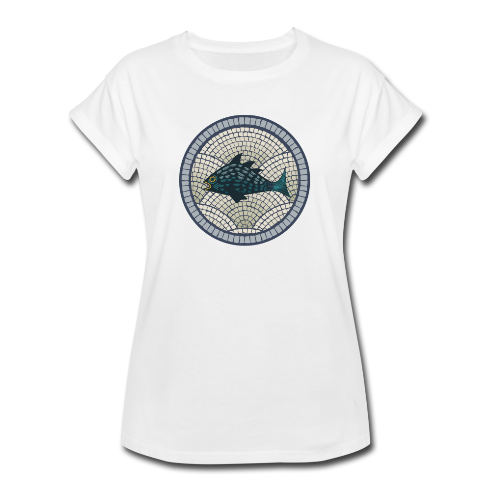 Frauen Oversize T-Shirt "Meeresmosaik" - Hinter dem Mond