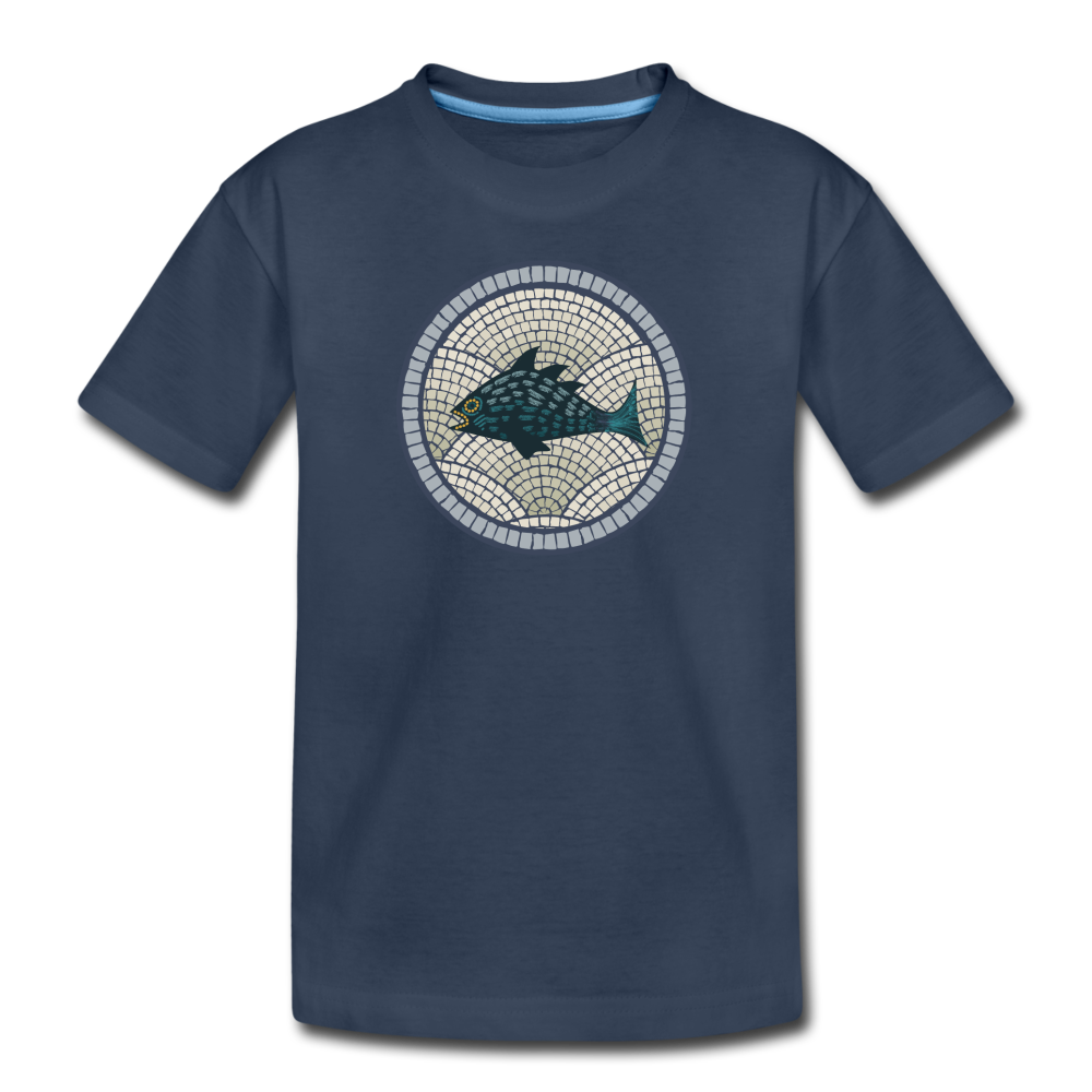 Teenager Premium Bio T-Shirt "Meeresmosaik" - Hinter dem Mond