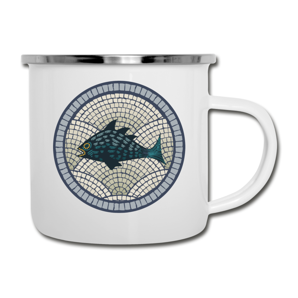 Emaille-Tasse "Meeresmosaik" - Hinter dem Mond