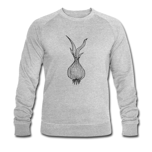 Männer Bio-Sweatshirt "Doodle Zwiebel" - Hinter dem Mond