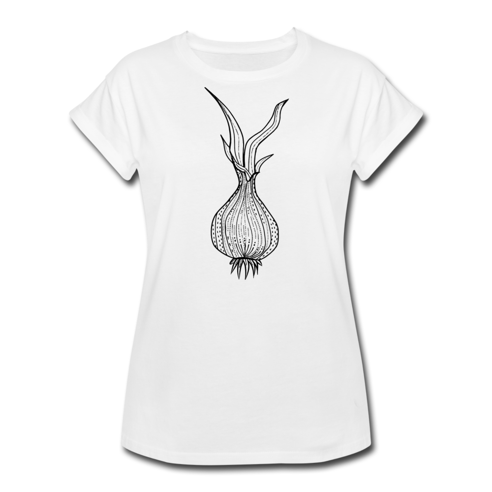 Frauen Oversize T-Shirt "Doodle Zwiebel" - Hinter dem Mond