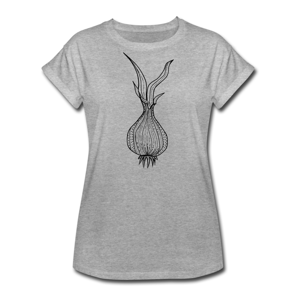 Frauen Oversize T-Shirt "Doodle Zwiebel" - Hinter dem Mond