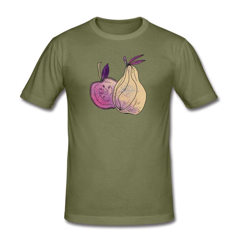 Männer Slim Fit T-Shirt - "Herbstliche Früchte" - Hinter dem Mond