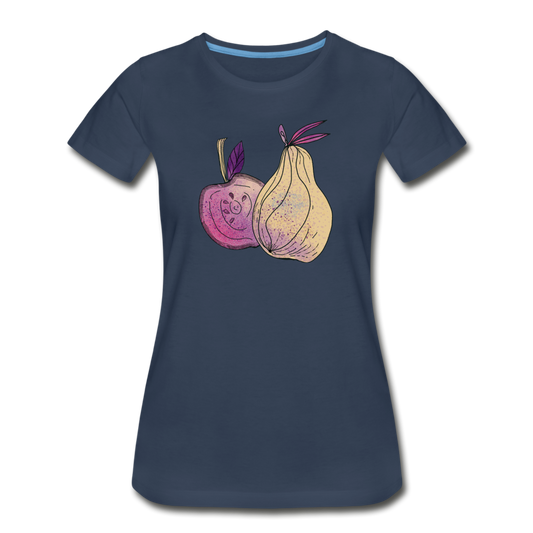 Frauen Premium Bio T-Shirt - "Herbstliche Früchte" - Hinter dem Mond