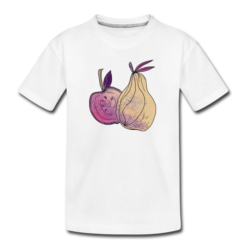 Teenager Premium Bio T-Shirt - "Herbstliche Früchte" - Hinter dem Mond