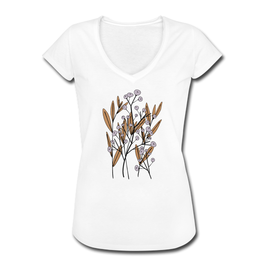 Frauen Vintage T-Shirt "Hygge Herbstgras" - Hinter dem Mond