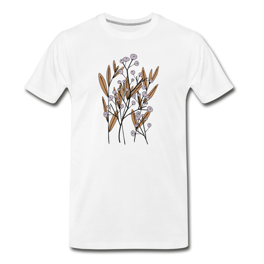 Männer Premium Bio T-Shirt "Hygge Herbstgras" - Hinter dem Mond