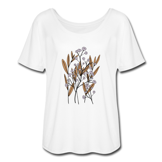Frauen T-Shirt mit Fledermausärmeln - "Hygge Herbstgras" - Hinter dem Mond