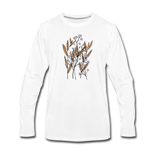 Männer Premium Langarmshirt "Hygge Herbstgras" - Hinter dem Mond