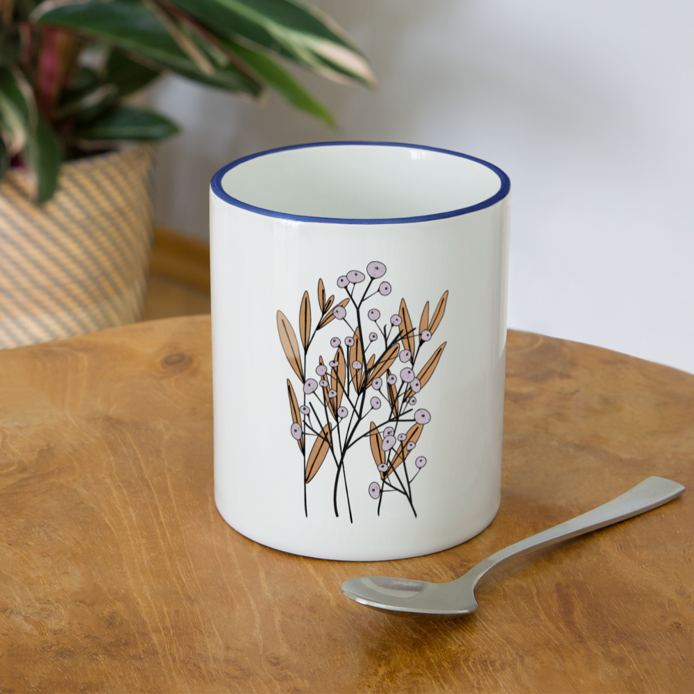 Tasse zweifarbig "Hygge Herbstgras" - Hinter dem Mond