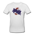 Männer Bio-T-Shirt von Stanley & Stella - "Hase im Laub" - Hinter dem Mond