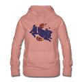 Frauen Hoodie "Hase im Laub" - Hinter dem Mond