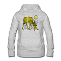 Frauen Hoodie "Reh in Olive" - Hinter dem Mond