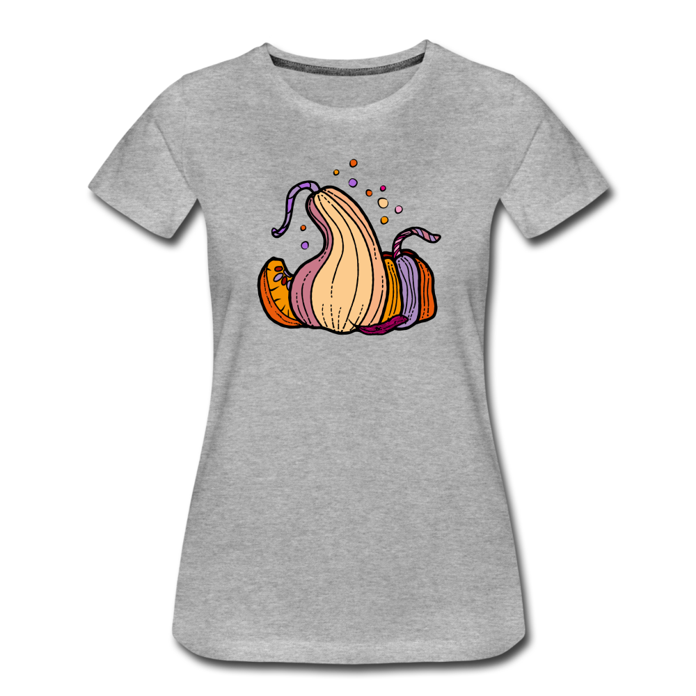Frauen Premium T-Shirt - "Bunte Kürbisse" - Hinter dem Mond