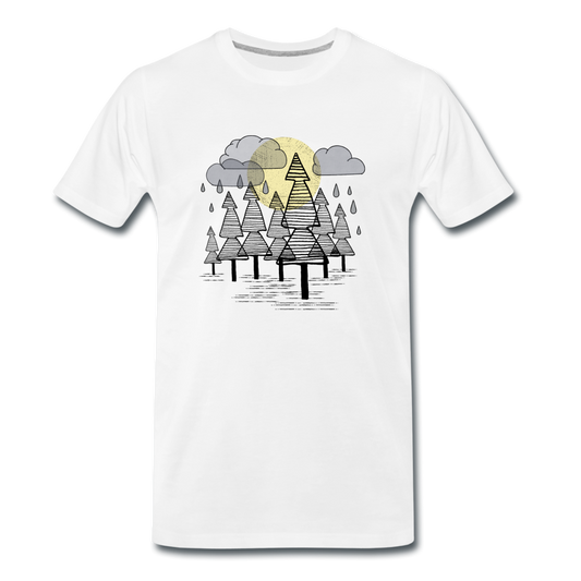 Männer Premium T-Shirt "Herbstregen" - Hinter dem Mond
