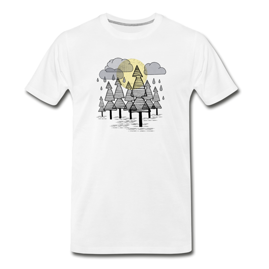 Männer Premium Bio T-Shirt "Herbstregen" - Hinter dem Mond