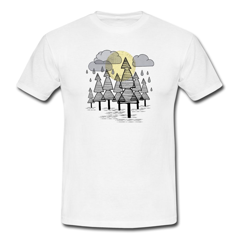 Männer T-Shirt "Herbstregen" - Hinter dem Mond