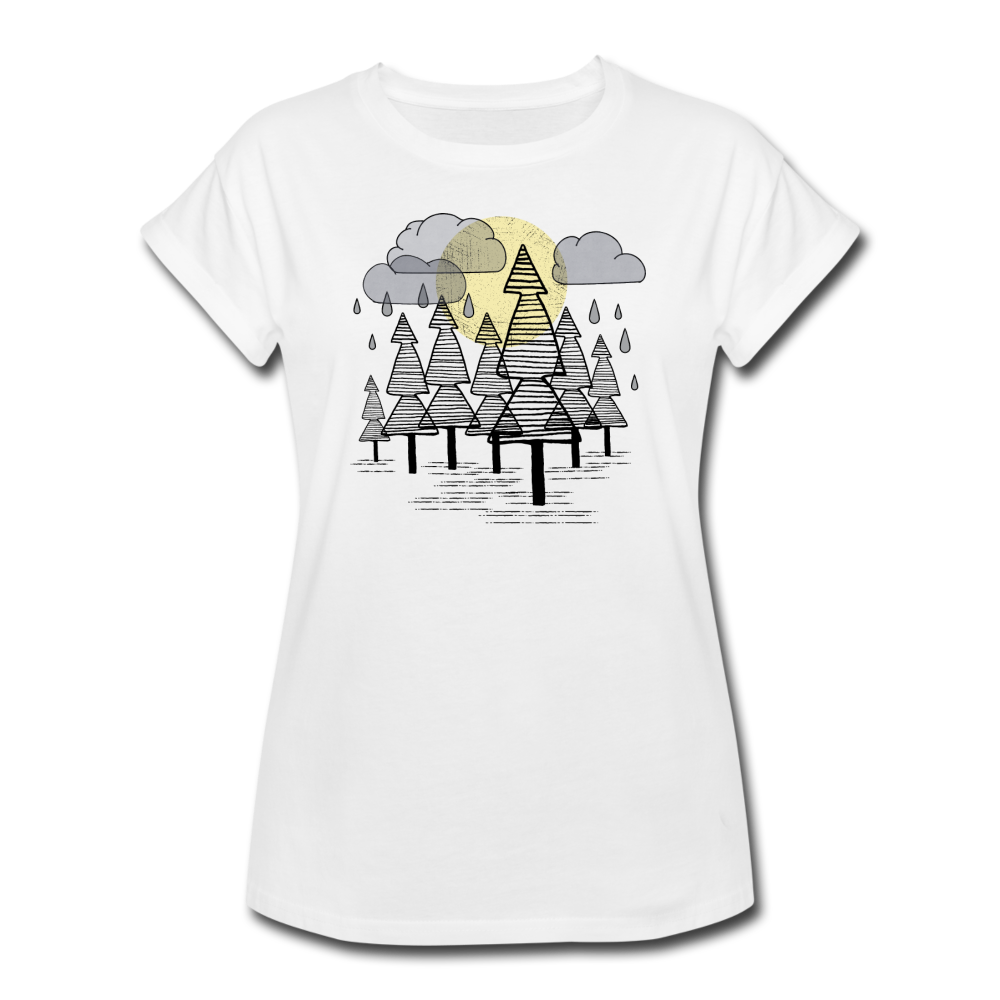 Frauen Oversize T-Shirt "Herbstregen" - Hinter dem Mond