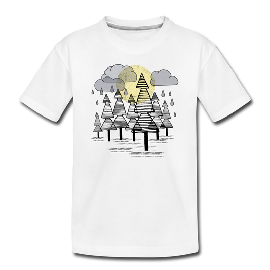 Teenager Premium Bio T-Shirt - "Herbstregen" - Hinter dem Mond