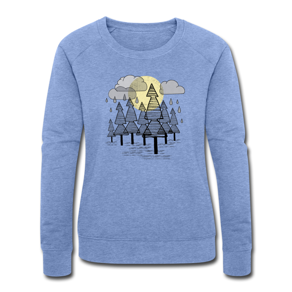 Frauen Bio-Sweatshirt - "Herbstregen" - Hinter dem Mond
