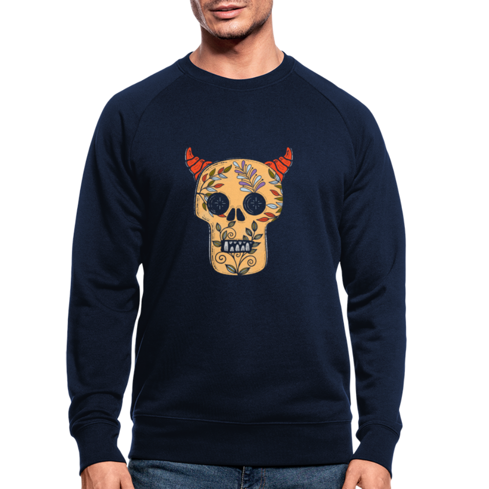 Männer Bio-Sweatshirt - "Teufelsschädel" - Hinter dem Mond