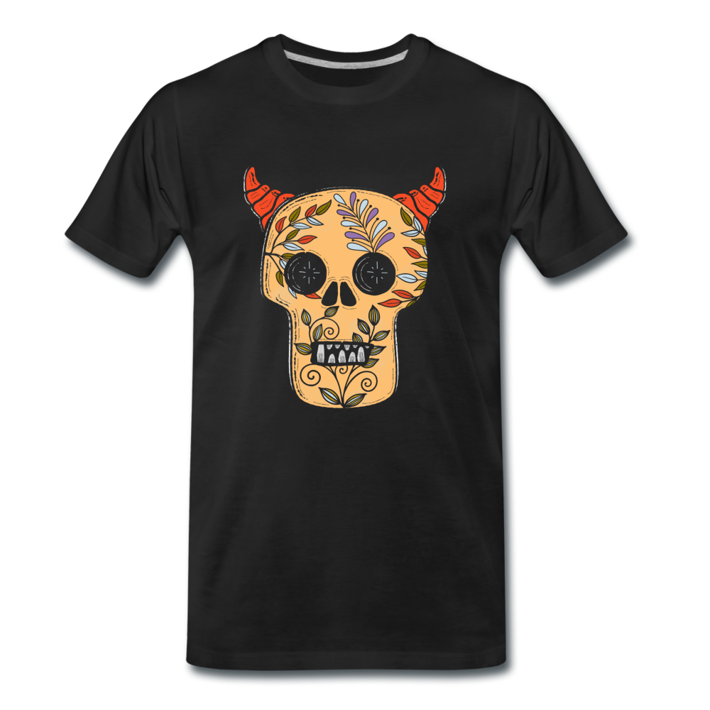 Männer Premium T-Shirt "Teufelsschädel" - Hinter dem Mond