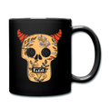 Tasse einfarbig "Teufelsschädel" - Hinter dem Mond