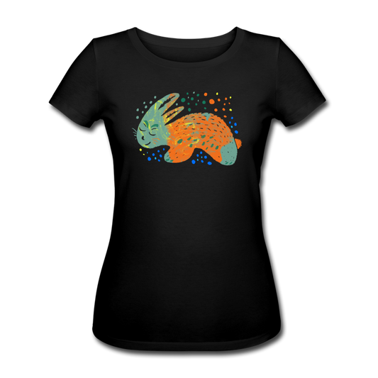 Frauen Bio-T-Shirt von Stanley & Stella - "Buntes Kaninchen" - Hinter dem Mond