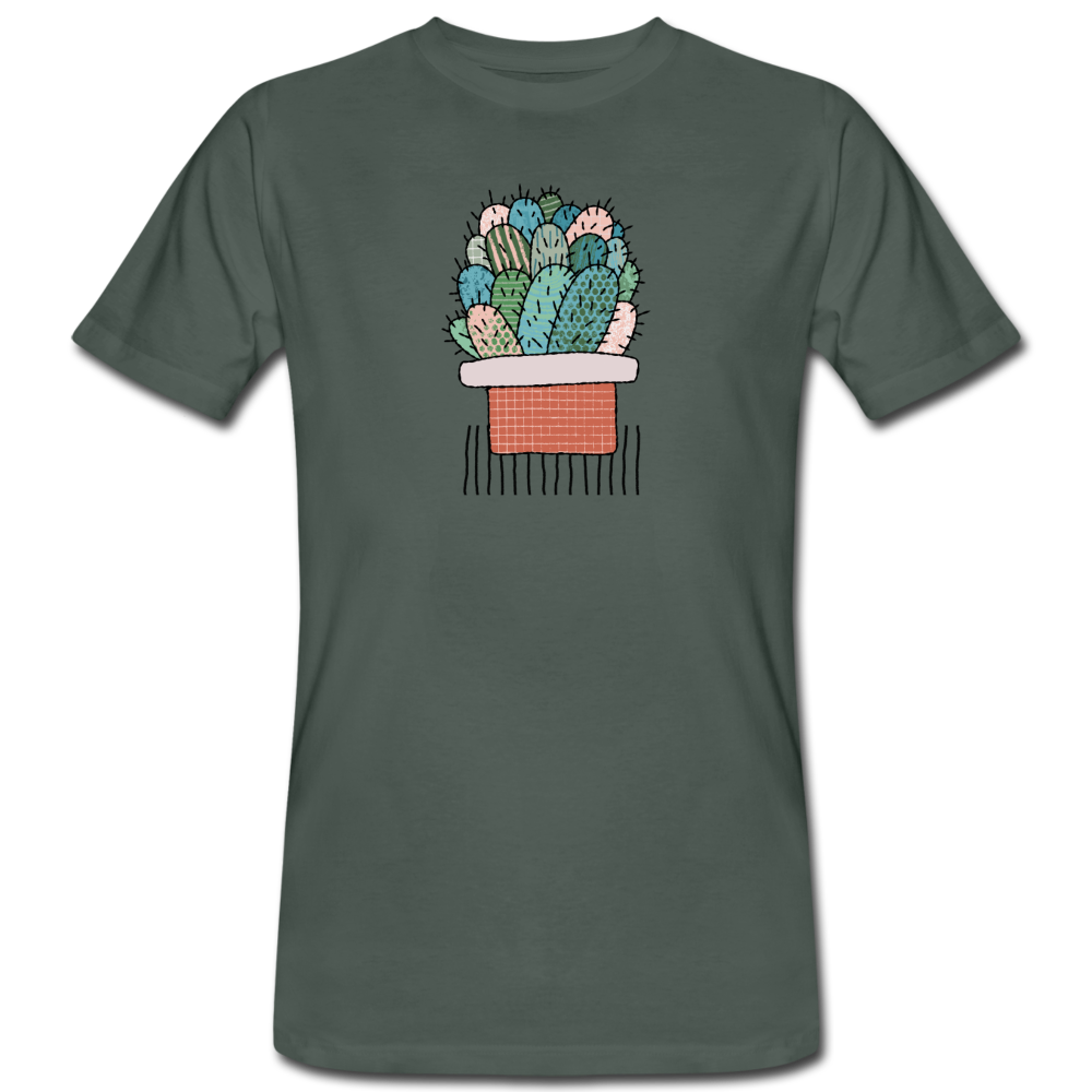 Männer Bio-T-Shirt - Kaktus in Terracotta - Hinter dem Mond