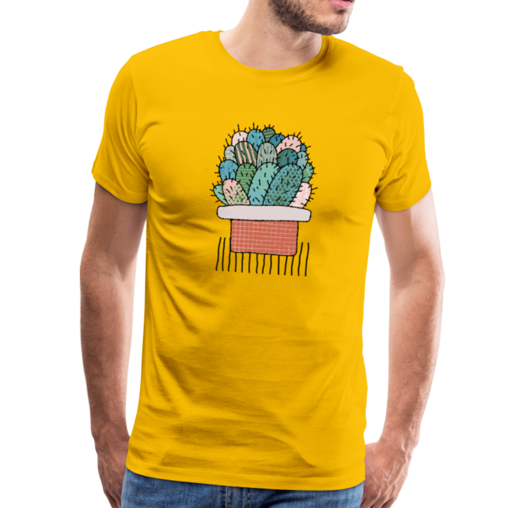 Männer Premium T-Shirt - "Kaktus in Terracotta" - Hinter dem Mond