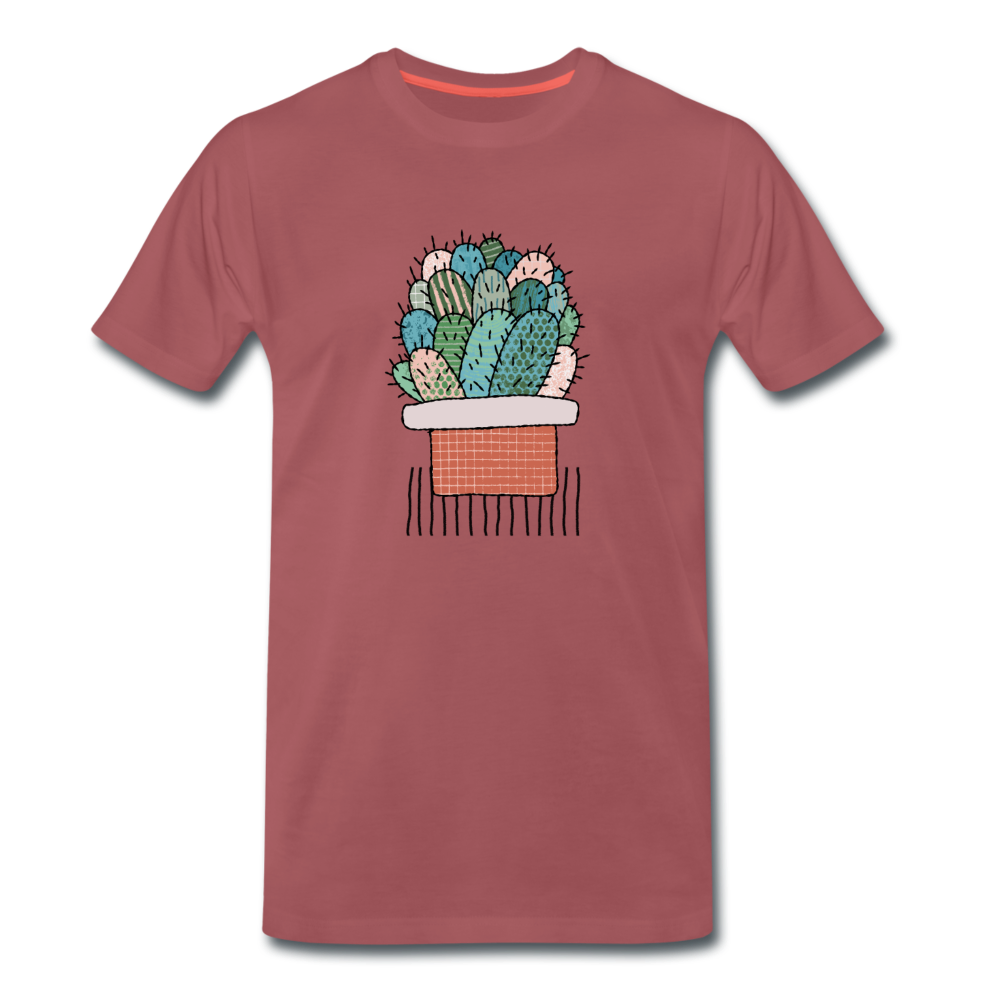 Männer Premium T-Shirt - "Kaktus in Terracotta" - Hinter dem Mond
