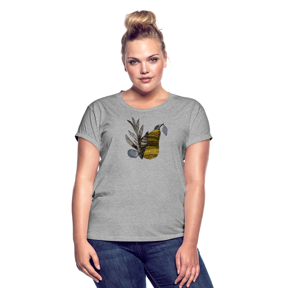 Frauen Oversize T-Shirt "Birne nostalgisch" - Hinter dem Mond