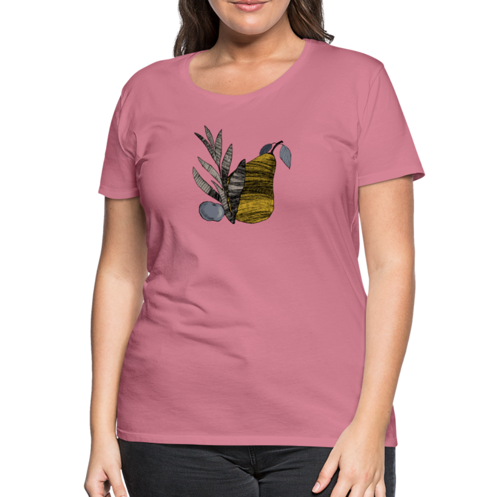 Frauen Premium T-Shirt "Birne nostalgisch" - Hinter dem Mond