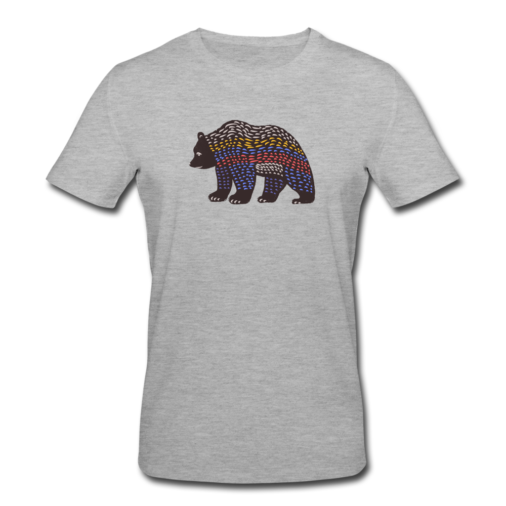 Männer Bio-T-Shirt von Stanley & Stella - "Bunter Grizzly" - Hinter dem Mond