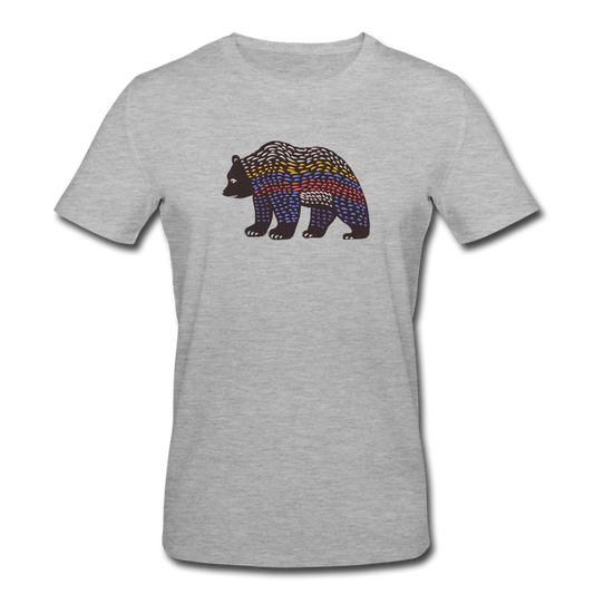 Männer Bio-T-Shirt von Stanley & Stella - "Bunter Grizzly" - Hinter dem Mond