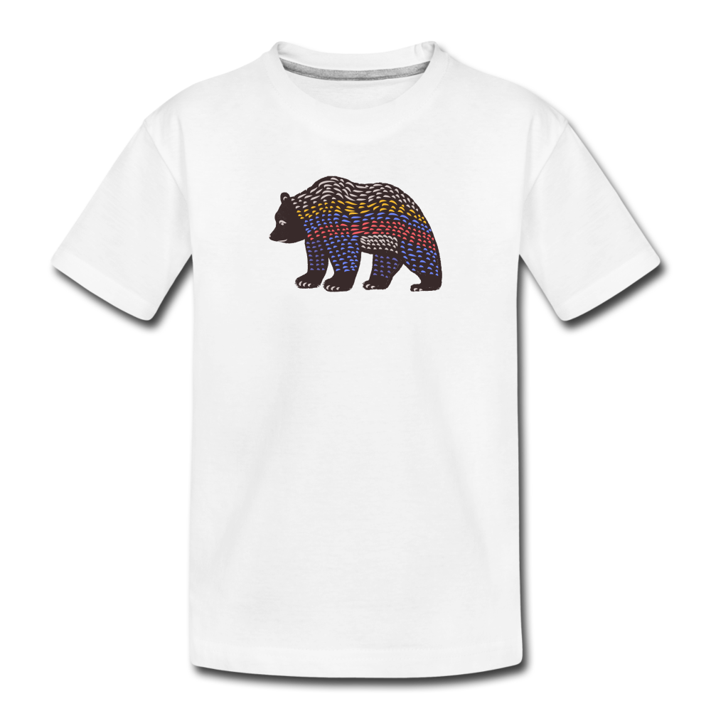 Kinder Premium Bio T-Shirt - Bunter Grizzly - Hinter dem Mond
