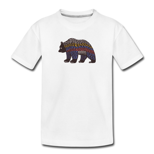 Kinder Premium Bio T-Shirt - Bunter Grizzly - Hinter dem Mond