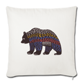 Sofakissen mit Füllung 44 x 44 cm - "Bunter Grizzly" - Hinter dem Mond