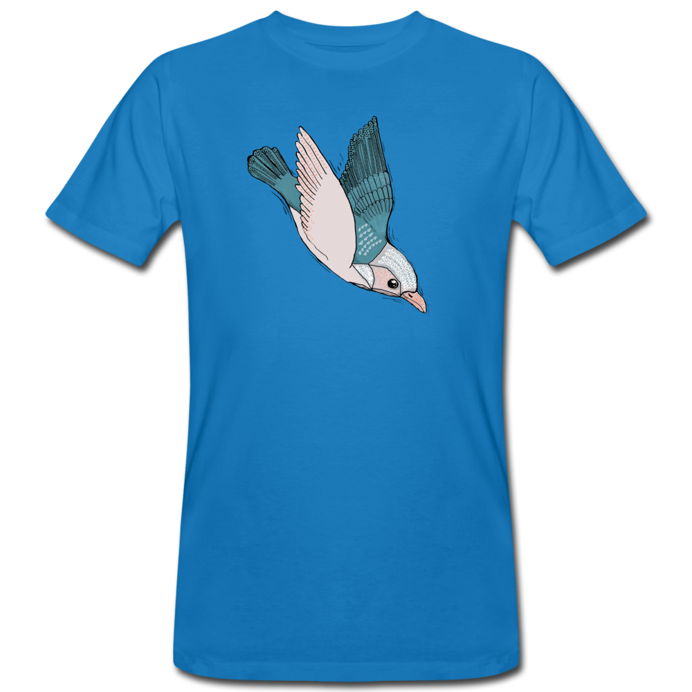 Männer Bio-T-Shirt - "Vogel im Sturzflug" - Hinter dem Mond