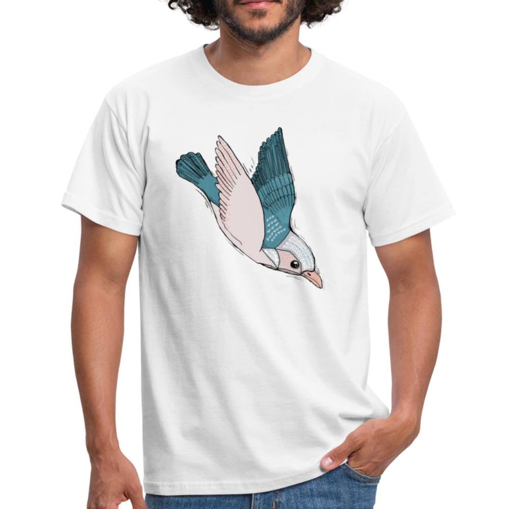 Männer T-Shirt - "Vogel im Sturzflug" - Hinter dem Mond