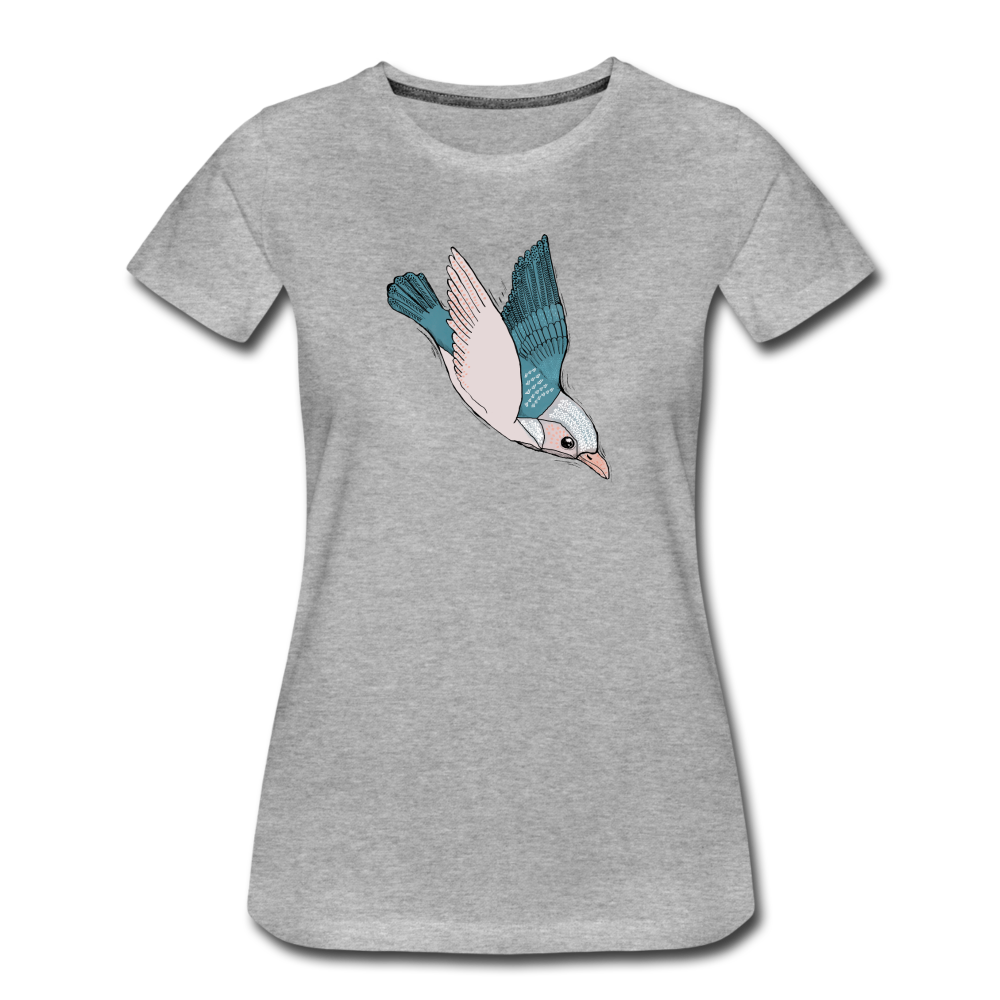 Frauen Premium T-Shirt - "Vogel im Sturzflug" - Hinter dem Mond