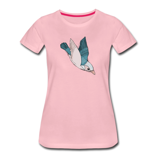 Frauen Premium T-Shirt - "Vogel im Sturzflug" - Hinter dem Mond