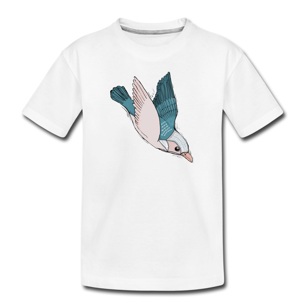 Teenager Premium Bio T-Shirt - "Vogel im Sturzflug" - Hinter dem Mond