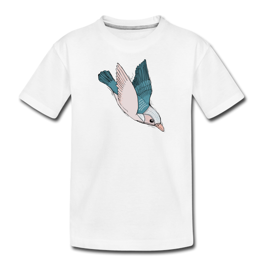 Kinder Premium Bio T-Shirt - "Vogel im Sturzflug" - Hinter dem Mond
