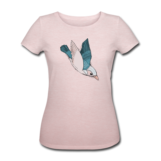 Frauen Bio-T-Shirt - "Vogel im Sturzflug" - Hinter dem Mond