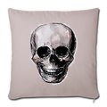 Sofakissenbezug 44 x 44 cm - "Totenkopf in Tinte" - Hinter dem Mond
